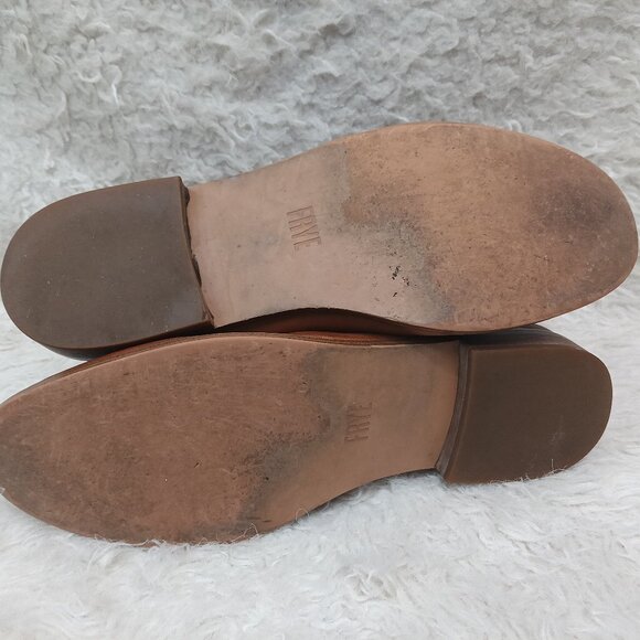 Frye Women's Brown Leather Frye Anna Chelsea Boots US 8.5 - Picture 5 of 11